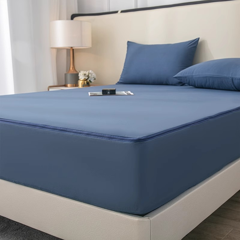 Luxury Microfiber Boxspring Mattress Encasement Protector with Zipper Surrounded