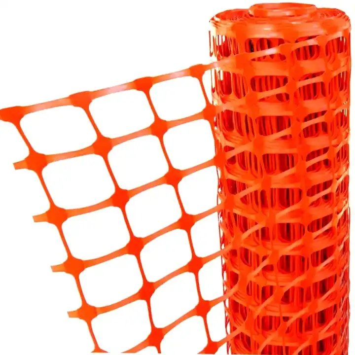 High Strong Size 1*50m HDPE 60GSM Orange Safety Net Construction