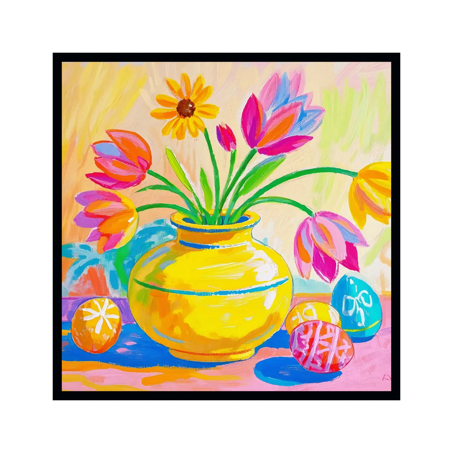 Art Digital Photo Frame with LCD Signage - 800 Nits Bright IPS