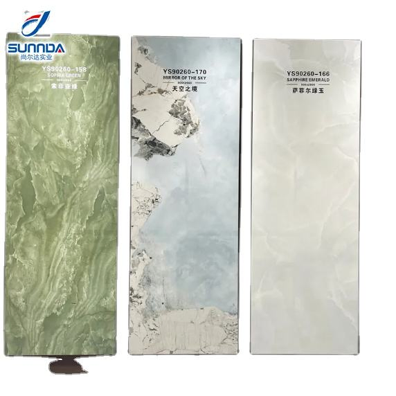 Sintered Stone Slab Porcelain Tiles Marble Designs Polished Glossy Satin Matte Surface Various Sizes Slab Porcelain Tile for TV Background