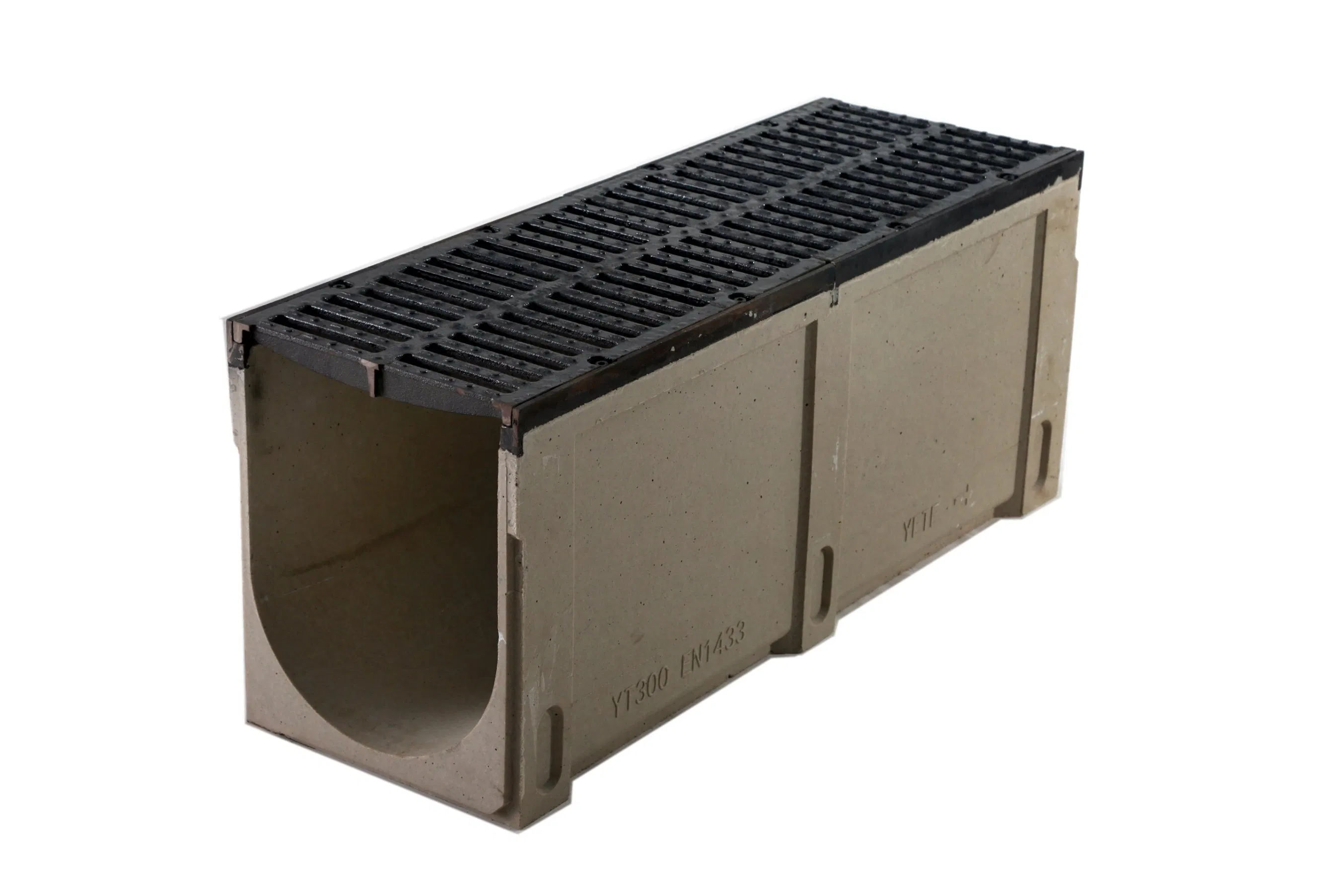 Ductile Iron Cover Plate with Resin Concrete Drainage Ditch Is Used for Urban Roads