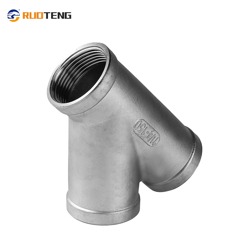 [Ruoteng] Factory Direct 45 Degree Tee Inner Wire and Outer Wire Oblique Three-Way Three-Fork Internal Thread Water Pipe