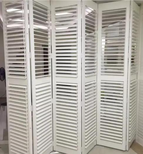 Decorative Shutters PVC Plantation Shutter Components and PVC Exterior Window Shutters