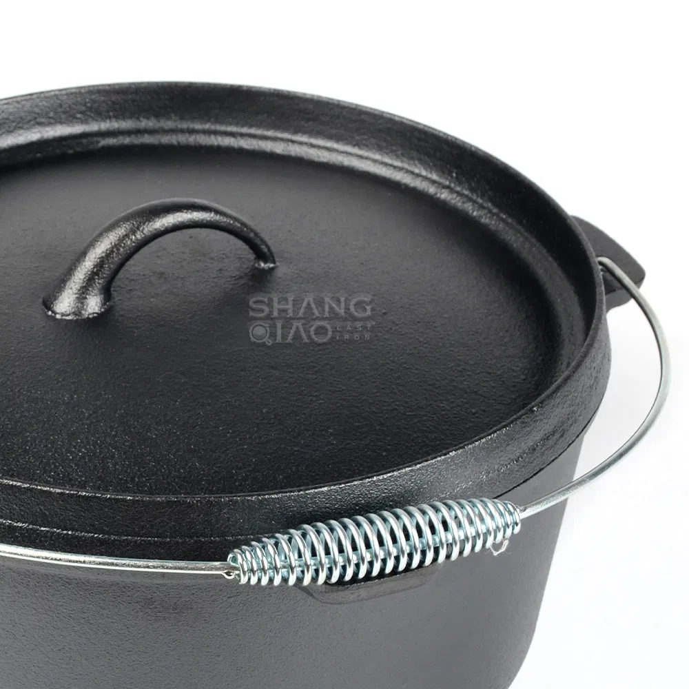 Чугунная жаровня Dutch Oven с крышкой и логотипом