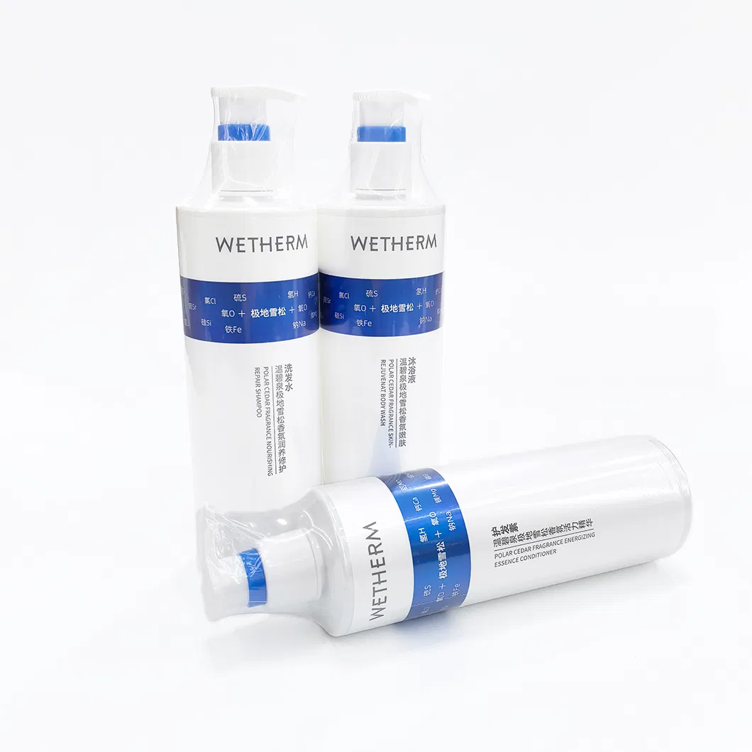 Custom Logo Luxury High Quality 500ml Bottle Hotel Bathroom SPA Shampoo and Shower Gel Set Wholesale