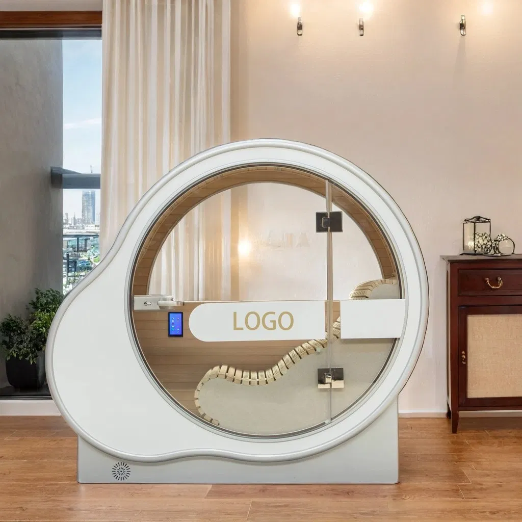 Modern Design 1 Person Pine Solid Wood Oxygen Chamber with Sauna Function