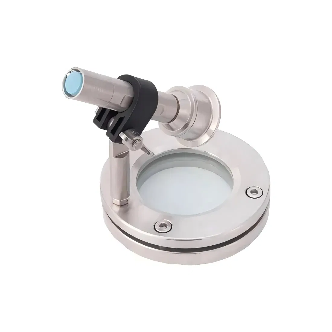 Sanitary Tubular/ Inline Stainless Steel Round Sight Glass with Glass Tube