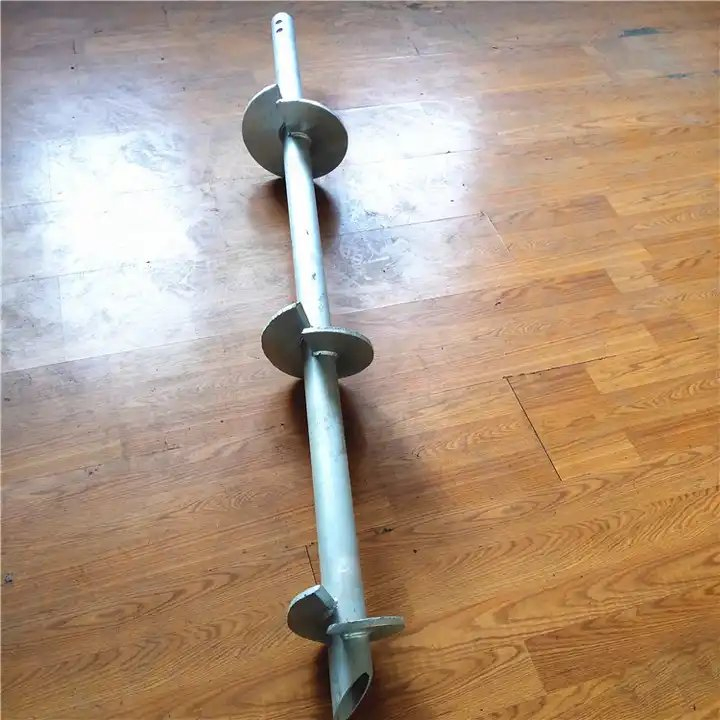 Customized HDG Double and Triple Helixes Screw Helical Pile with Extension