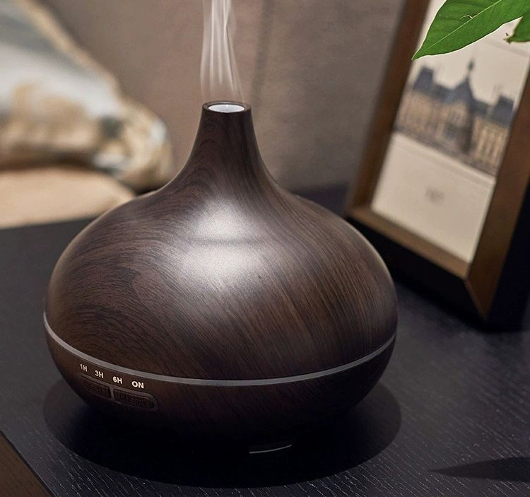 WiFi Ultrasonic Aroma Diffuser for Home with Wood Grain Design