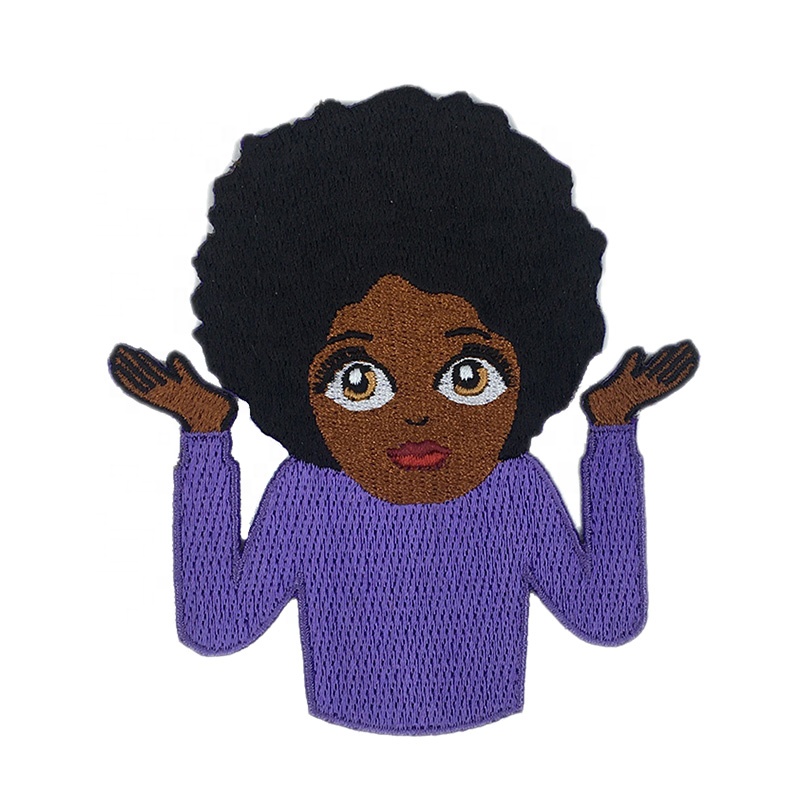 Нашивка вышитая африканская 4 дюйма для девочек