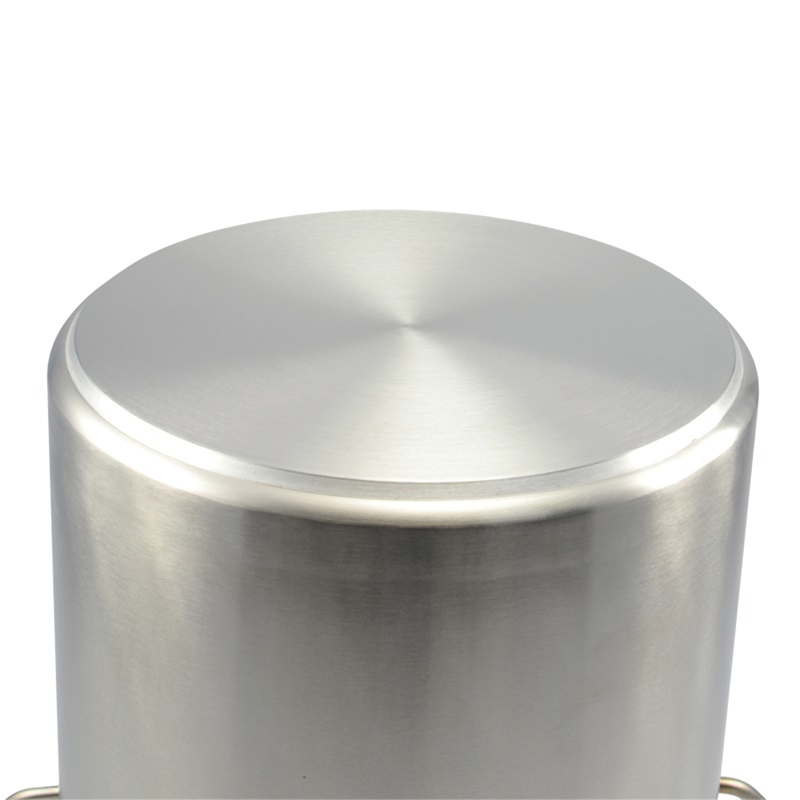 Kitchen Equipment Cookware Stainless Steel High Body Stock Pot with Sandwich Bottom