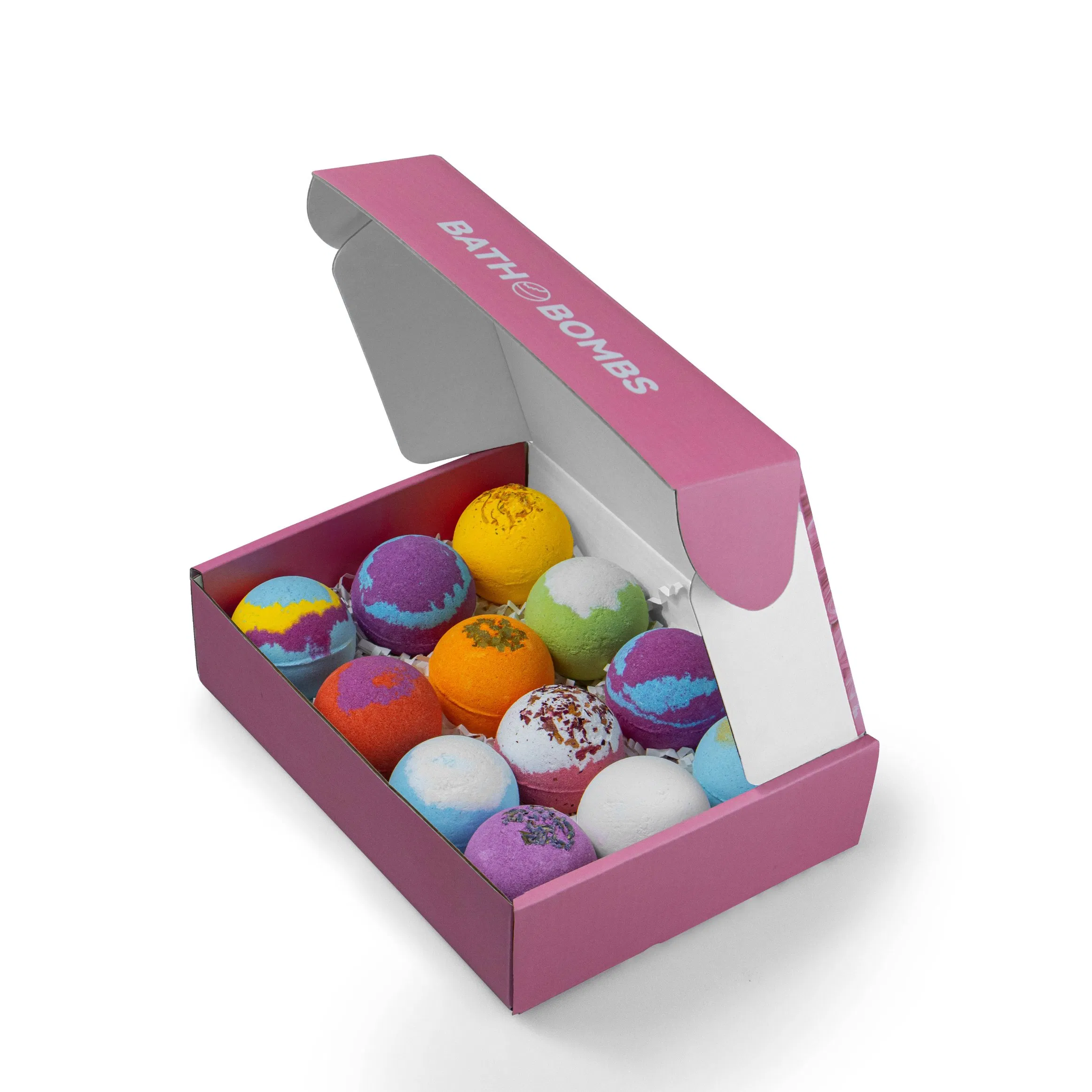 Hot Selling Vegan Natural Lavender Flower Organic Bath Bombs Gift Set Bath Fizzies