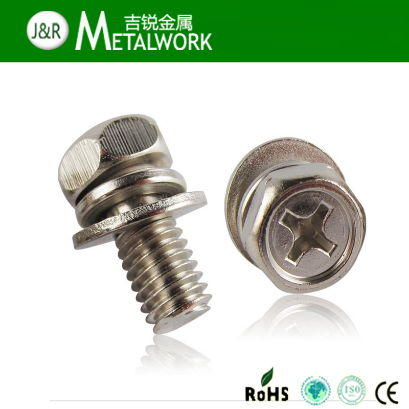 Stainless Steel Hex / Pan / Socket Head Assembly / Assemled Screw with Captive Washers