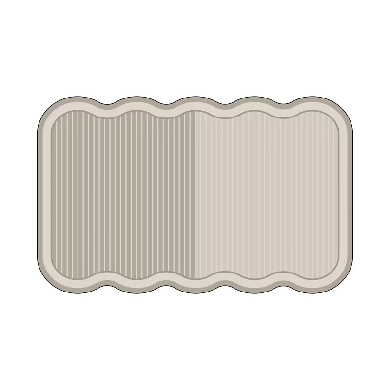 Zero Pile Microfiber Non Fade ODM Bathroom Anti Slip Floor Mat