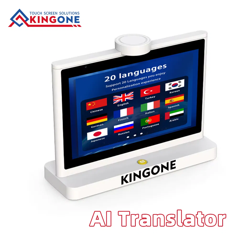 Dual 10.1 Inch Touch Screen Smart Ai Language Translator Real Time Voice Video Translation for Global Business Scenarios