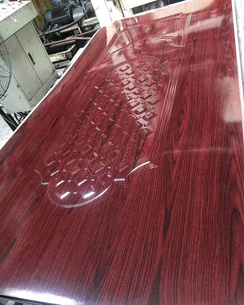 White Oak / Natural Teak Veneer HDF Doorskin Size 2150X650/750/850/950/1050mm