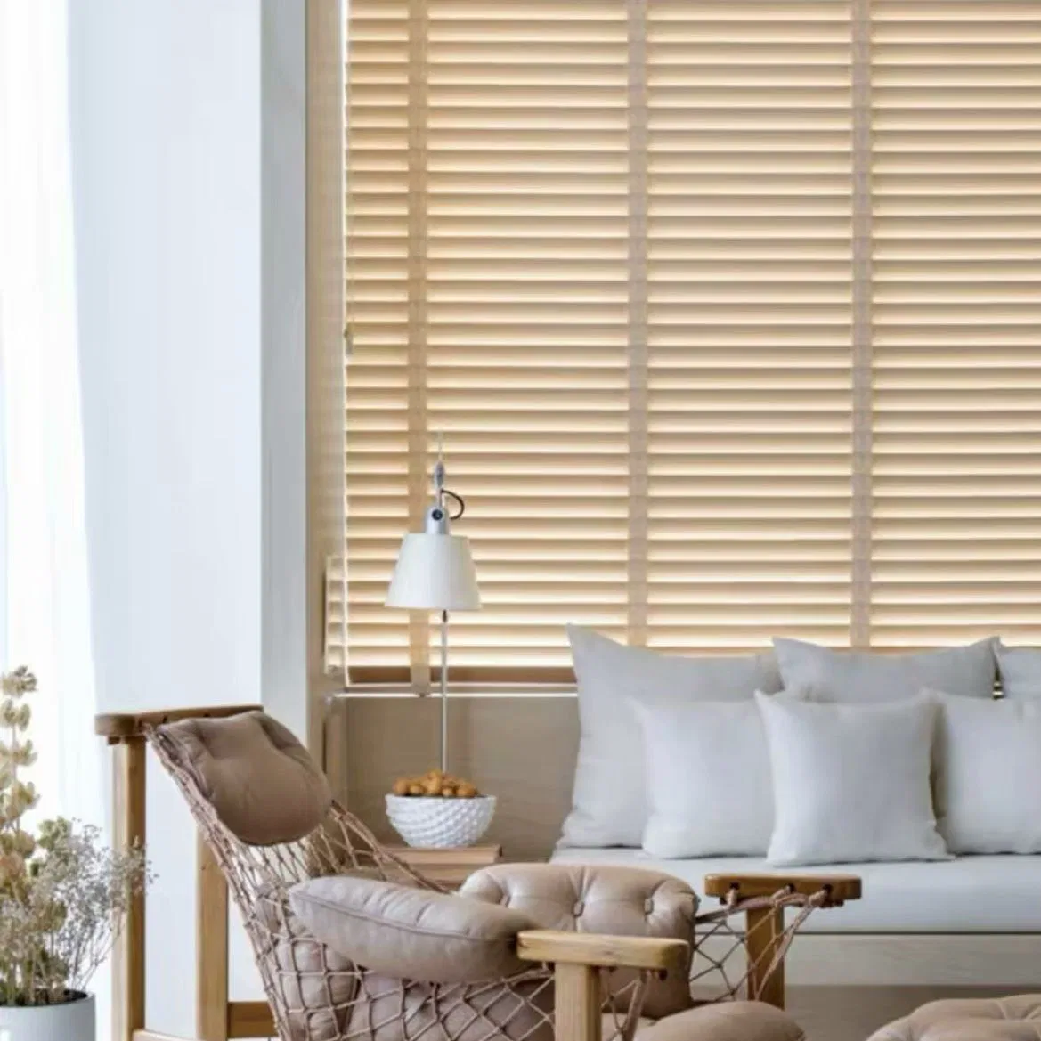 Wooden Window Blind Curtain Home Office Coffee Use Wooden Venetian Blind