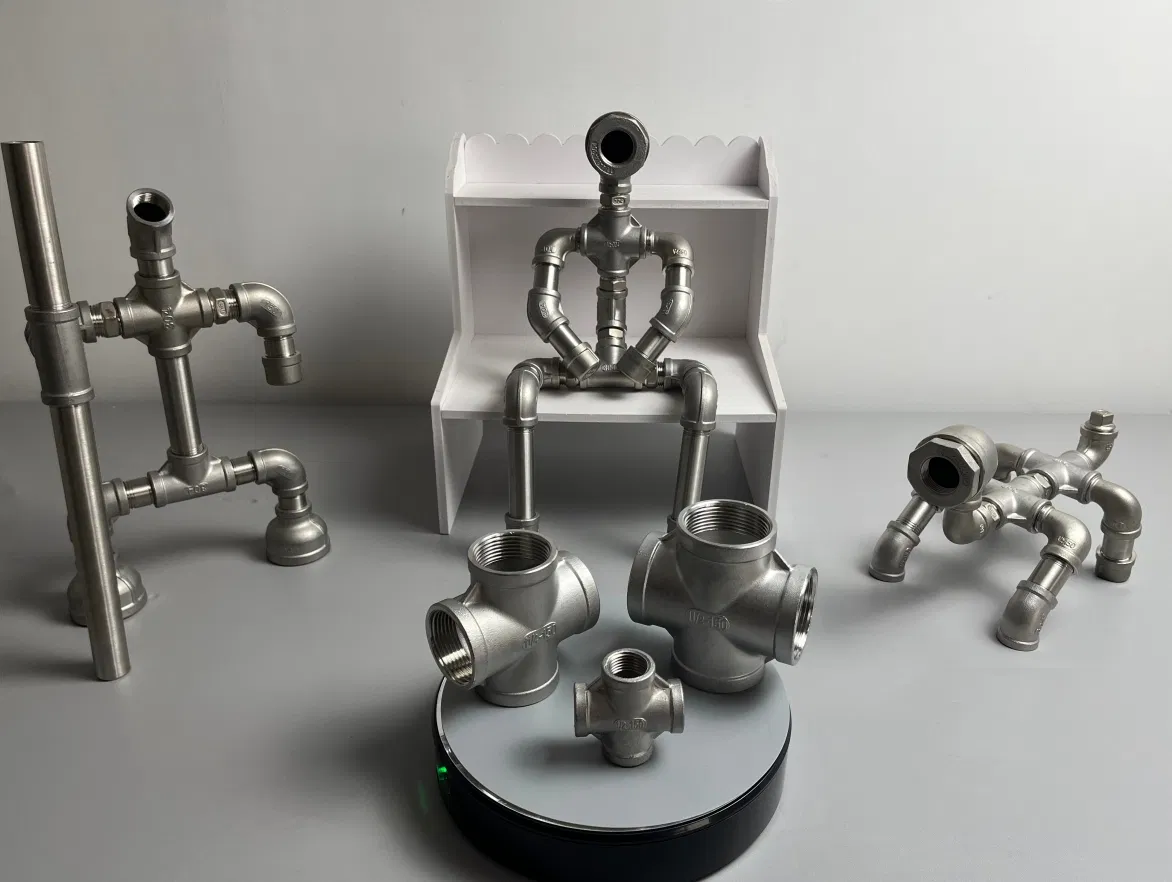 Factory Outlets Stainless Steel Female Screwed Cross Pipe Fitting