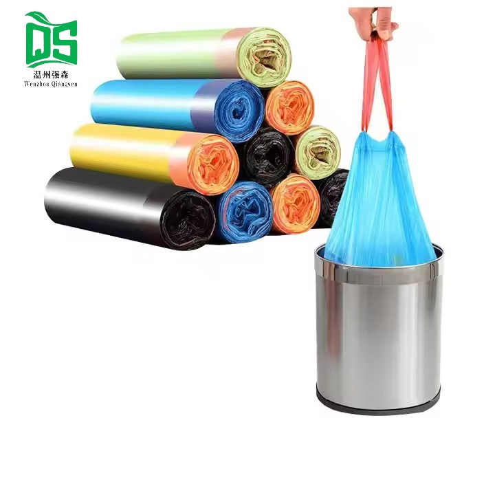 Disposable Plastic Trash Bags Black Refuse Sacks