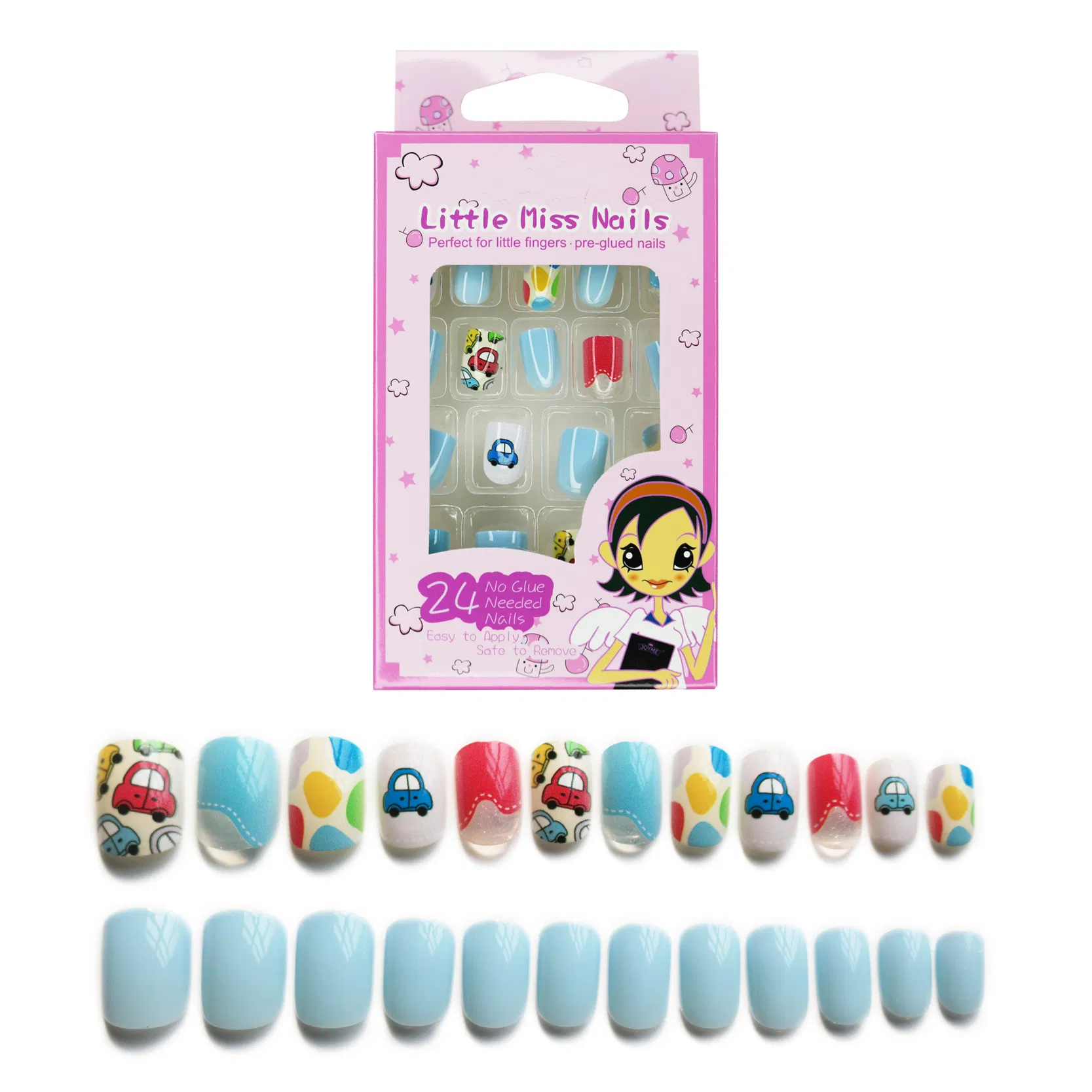 Cheap Nail Wraps for Kids, Non-Toxic Gel Nail Stickers for Kids, Self-Adhesive, Nail Art for Girls