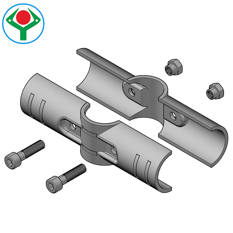 Ys-4 Black Electrophoresis SPHC 3 Way Cross Steel Joint Set for Lean Production Line
