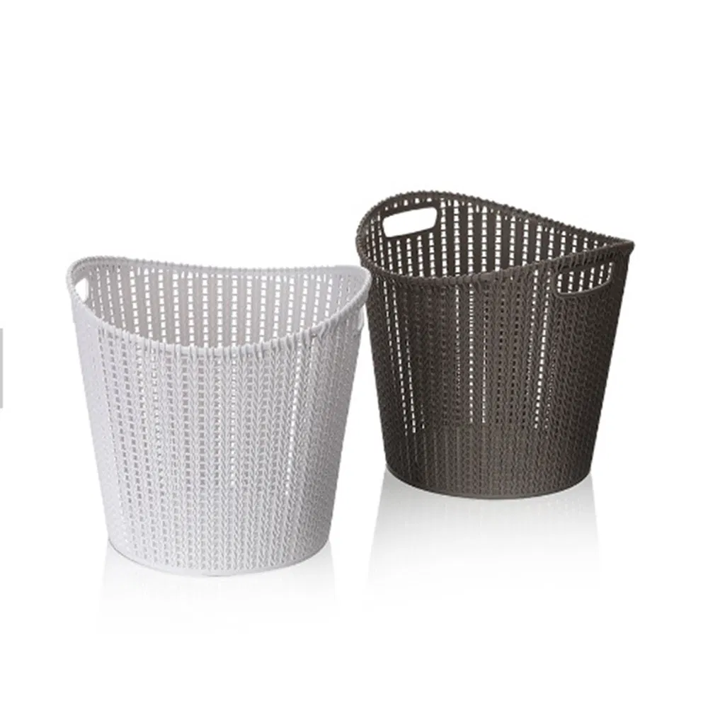 Cross Border Stackable Living Bins Handled Containers Space Saving Storage Laundry Baskets
