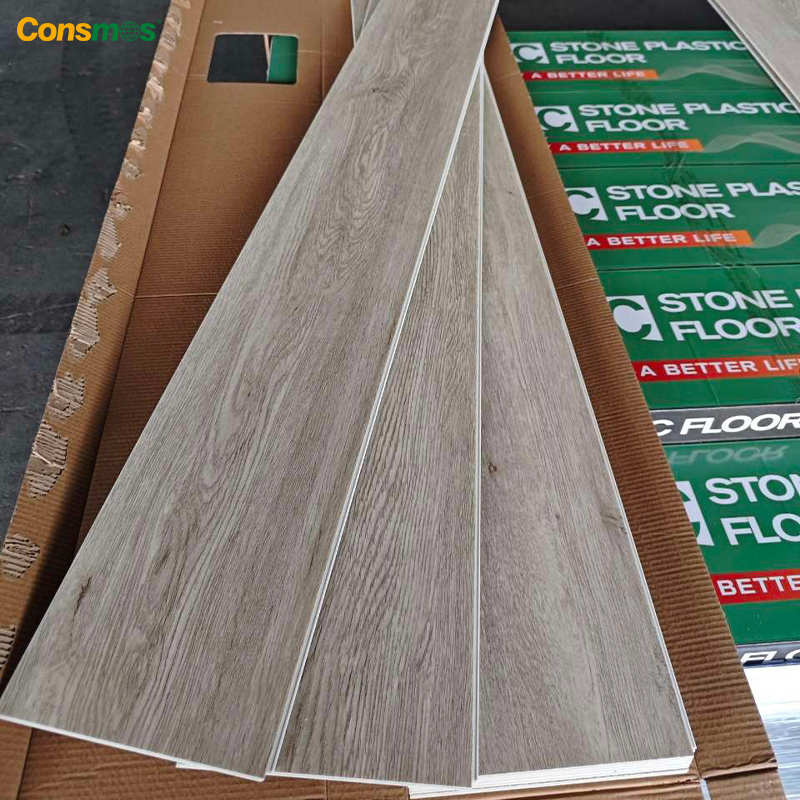 Home Decoration Herringbone Parquet Plastic Floor Light Oak Vinyl Plank Floating Spc Flooring