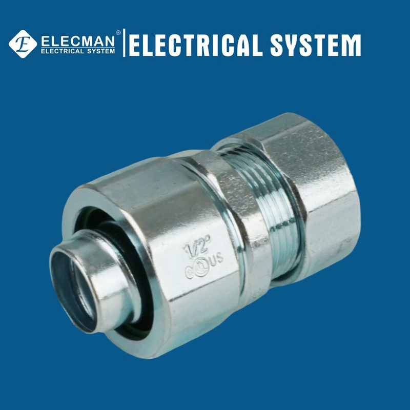 UL Certicificate Corrosion-Resistance Steel EMT Pipe to Liquid Tight Type Compression Coupling