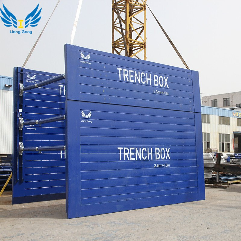Lianggong Lightweight Manhole Steel Trench Shields Trench Box Shoring Systems for Pipe Laying