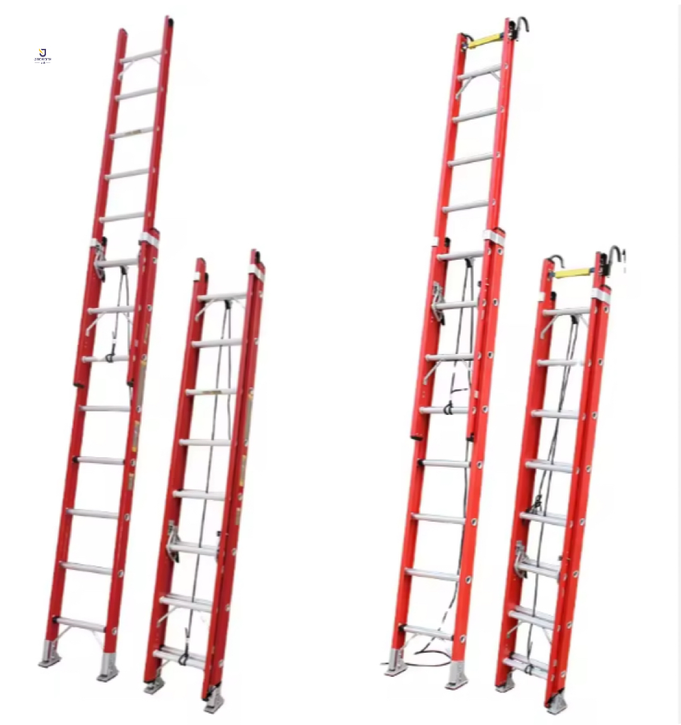 Jtel Type High Quality Portable Fiberglass Extension Ladder