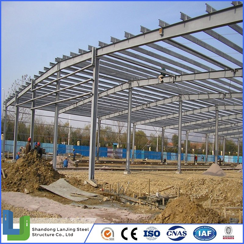H-Beams Steel Galvanized Columns Easy-Assamble Zambia Building for Warehouse/Workshop