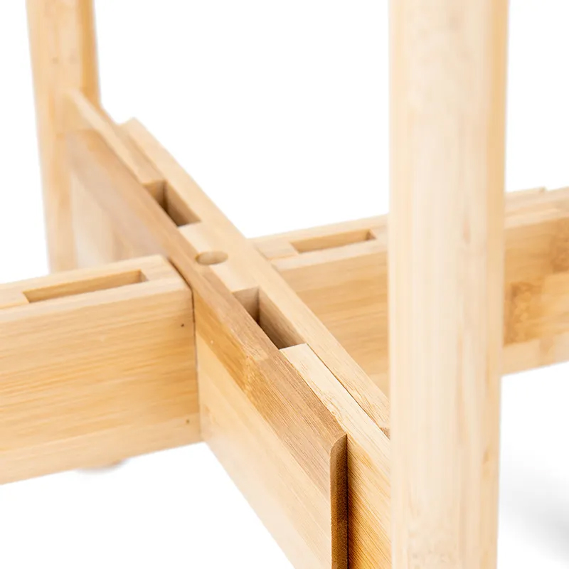 Expandable Natural Bamboo Plant Flower Pot Stand Bamboo Indoor
