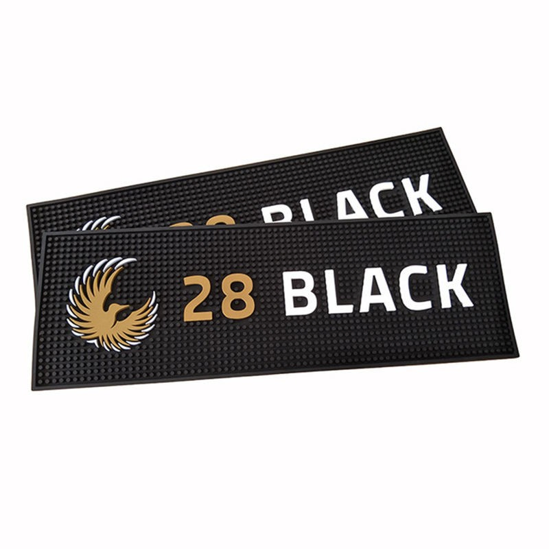 Factory Rubber Soft PVC Bar Mat Anti Slip Beer Mat Logo Mat
