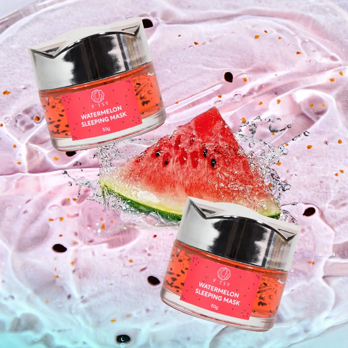 Wholesale Organic Gel Mask Overnight Resurfacing Niacinamide Nourishing Whitening Watermelon Mask