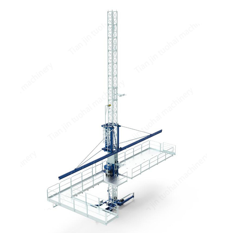 Payload 3400kg Building Facade Twin Mast Platform