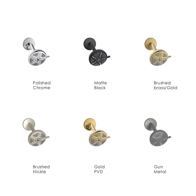 Luxurious 3.5 Inch Matte Black Rainfall Shower Head with 360° Rotation