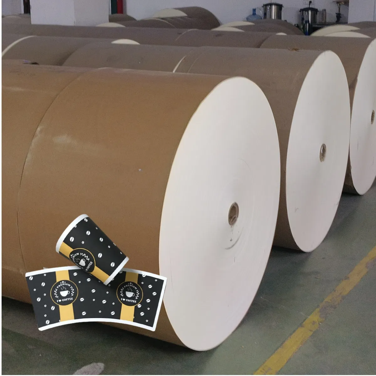 First Grade Roll for Coffee Cup Paper Wood Pulp