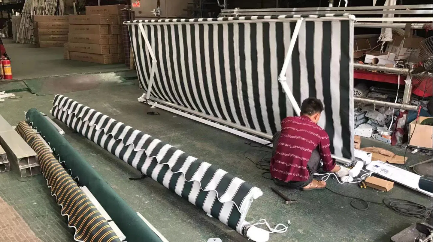 Aluminum Waterproof Sunshade Pergola Canopy Restaurant Balcony Retractable Awning