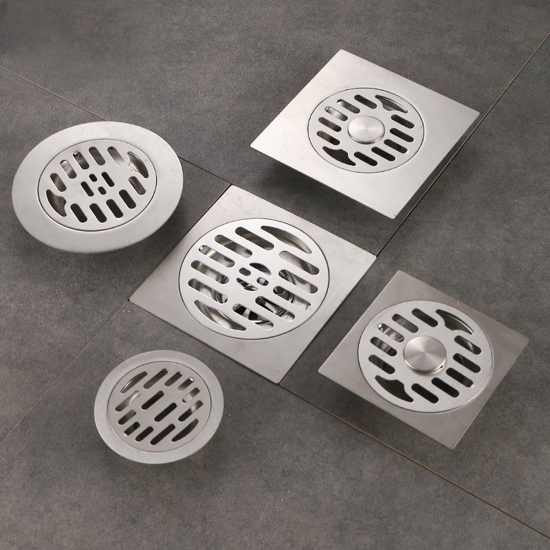 Large Displacement Round Floor Drain: Insect and Odor Resistant Design