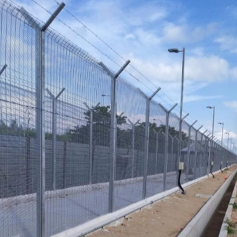 High Security Customized Anti Climb Iron Wire Mesh Fence for Airport