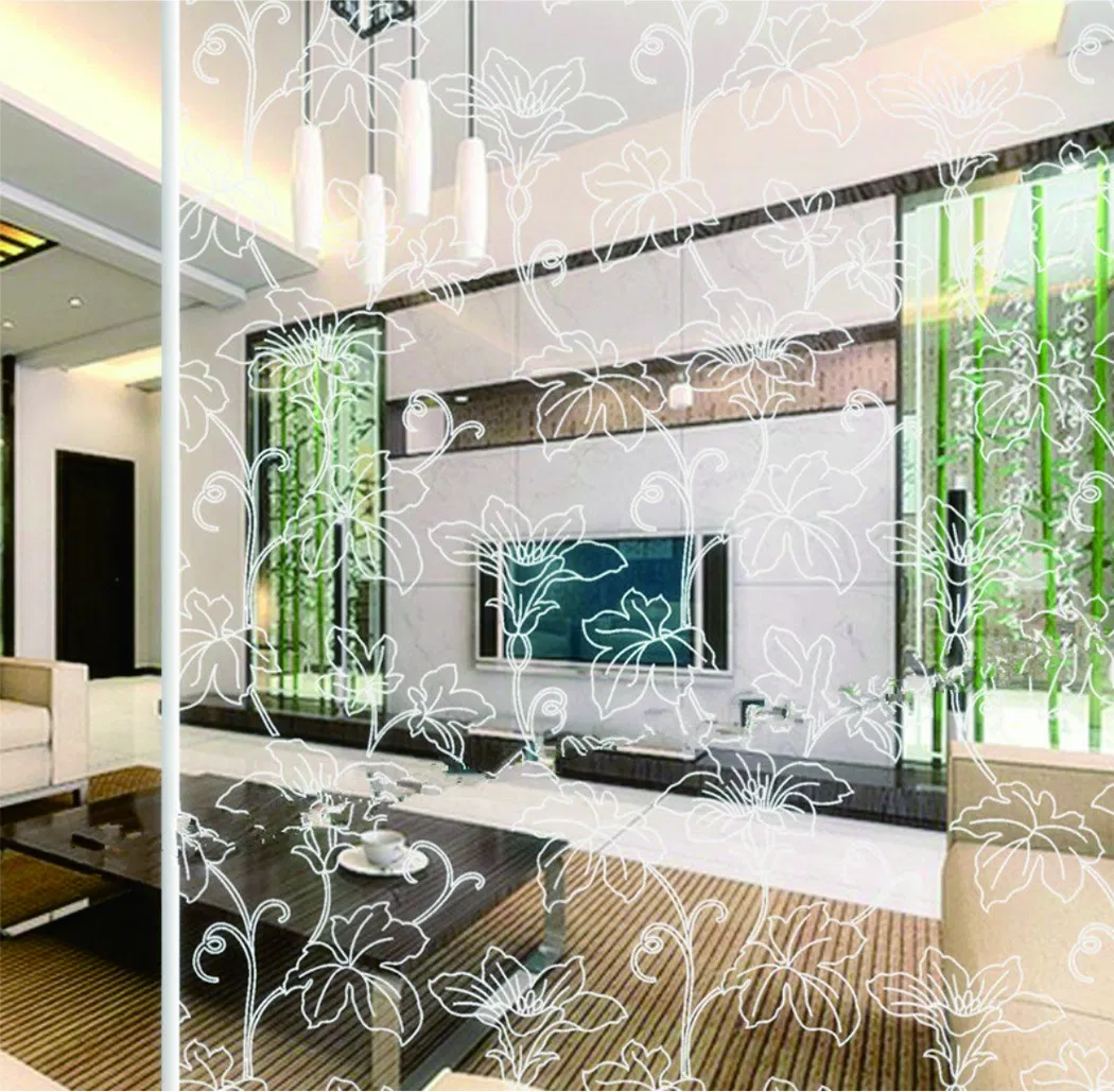Orange/Black/Red/Green//Grey/Pink/Silver Grey/White Deep/Light Blue/Gold Digital Printed Glass for Decoration/Building/Lamination/Coating/Hollow/Deep Processing