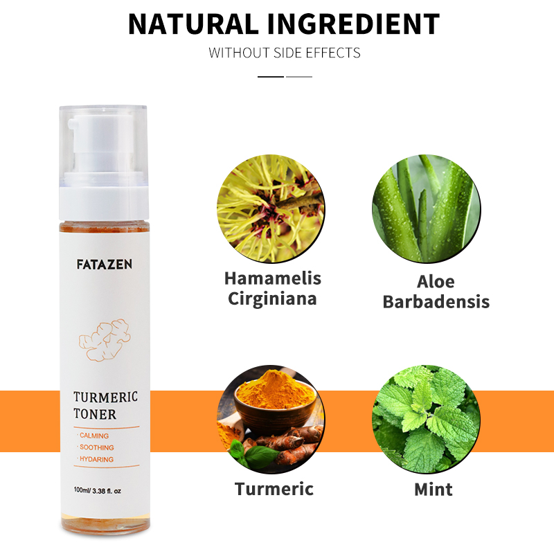 Acne Savior Natural Organic Deep Hydrating Pore Shrinking Turmeric Facial Toner spray
