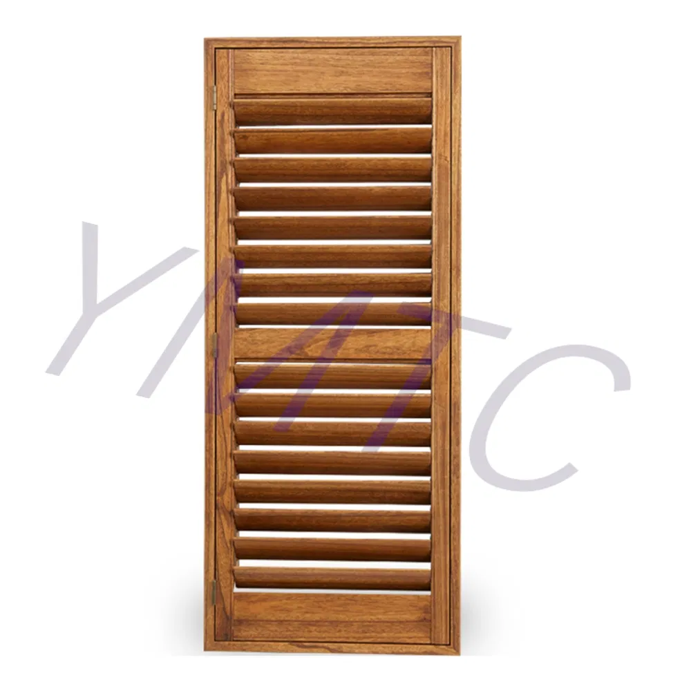 76.2mm Standard Stain Wood Plantation Shutters