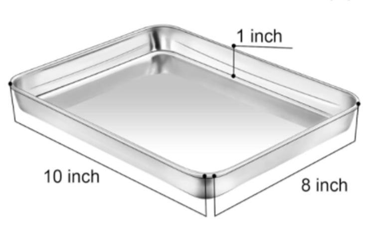 Stainless Steel Chef Cookie Toaster Baking Sheets Pan Tray for Oven Baking