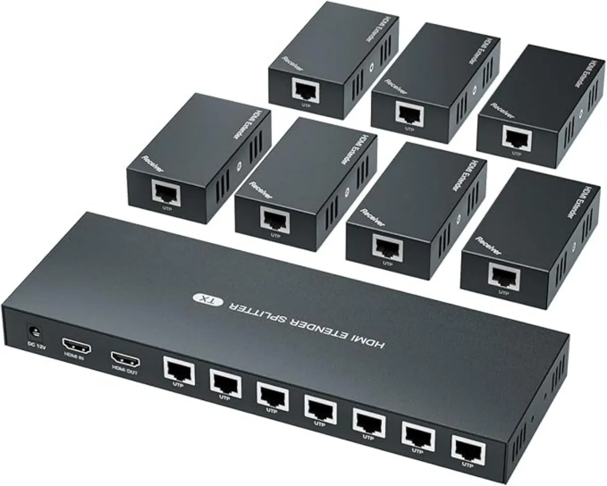 Custom HDMI Extender Splitter 1X7 1080P@60Hz