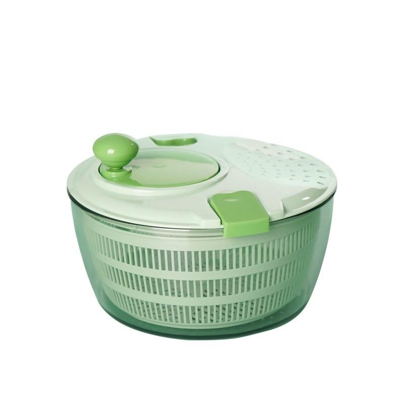 Green PRO Pump Salad Spinner Easy to Use Kitchen Filter with Built-in Draining System Colander & Strainer for Fresh Crisp Salads