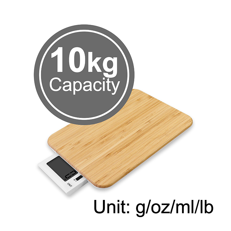 Кухонные весы электронные Bamboo с LCD дисплеем