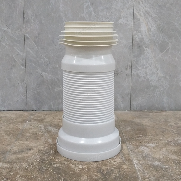 Bathroom High Quality Sanitary Flexible Toilet Hose Connection Pipe Cheap Price PVC Toilet Extendable Pan Connector