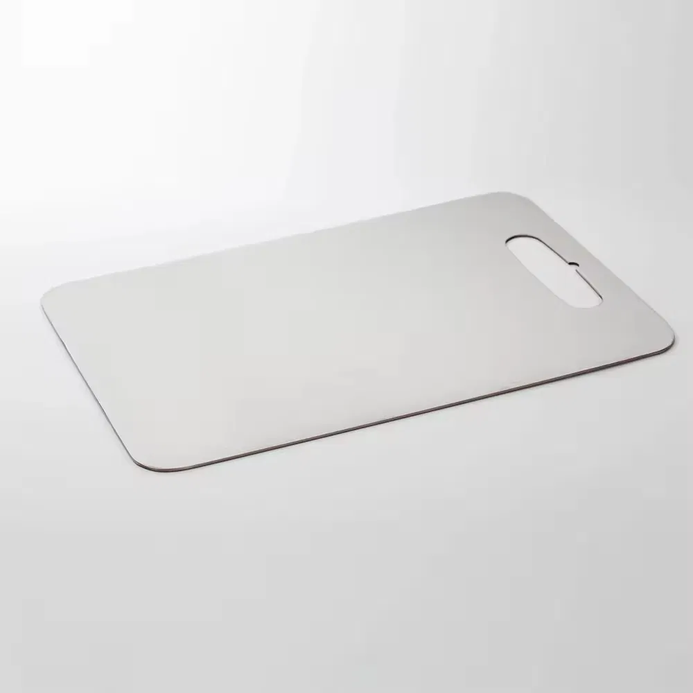 Kitchen Various Sizes Rectangular Pure Titanium Chopping Board Stainless Steel Titanium Cutting Board