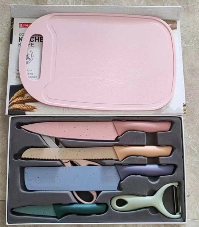 Набор кухонных ножей Macaron из нержавеющей стали